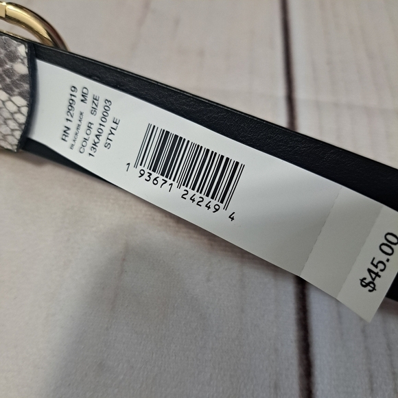 Calvin Klein Snake Print Reversible Belt Size Med - Picture 3 of 8